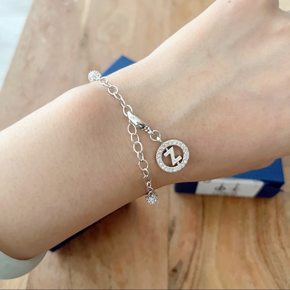 Swarovski Chain Bracelet with Chain - Picture 6 of 7